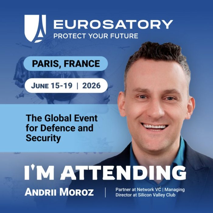 Andrii Moroz attending Eurosatory defense tech summit in Paris